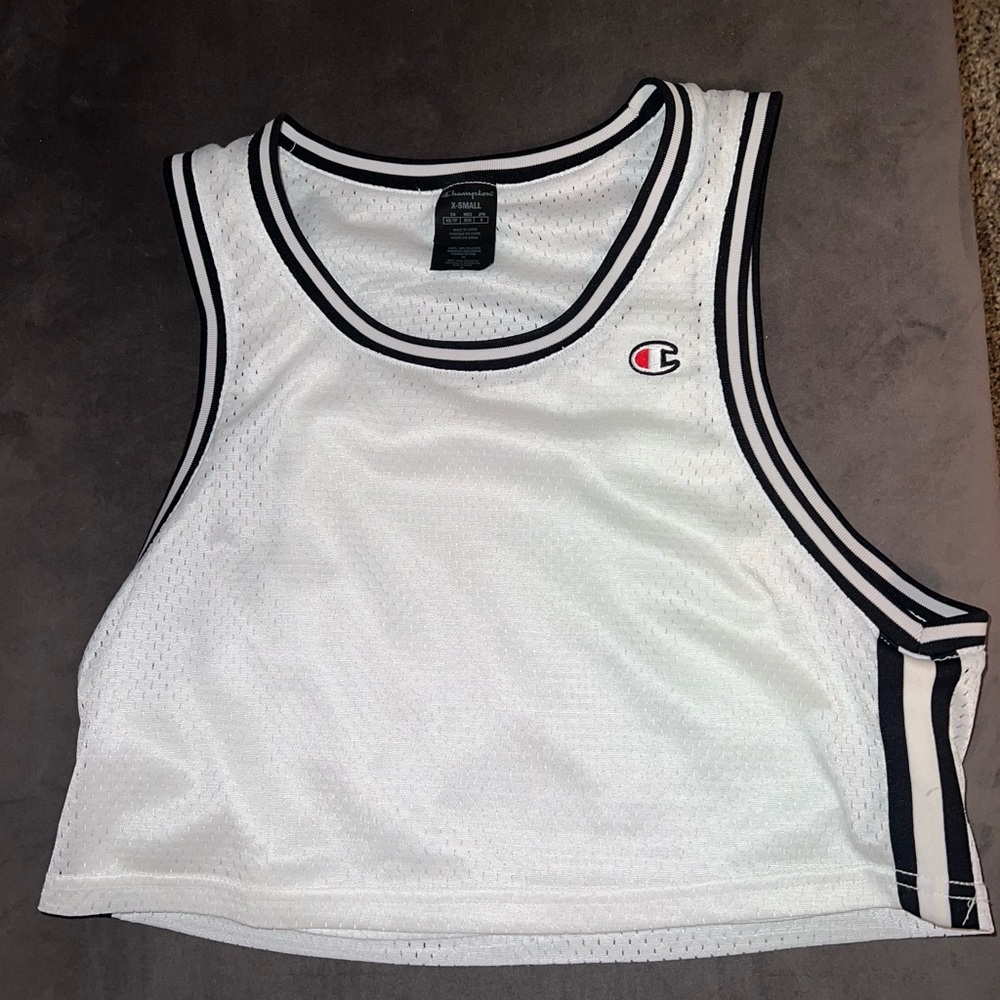 Champion cropped tank top jersey